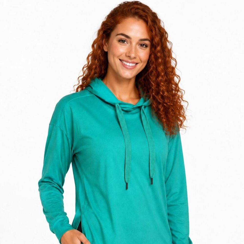 Women's Size Medium Hoodie Teal Green Activewear